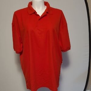 Vintage Vibrant Red Polo Shirt